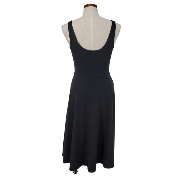 A New Day Womens Size XS Midi A Line Sleeveless Black Dress Scoop Neck New - Picture 3 of 9